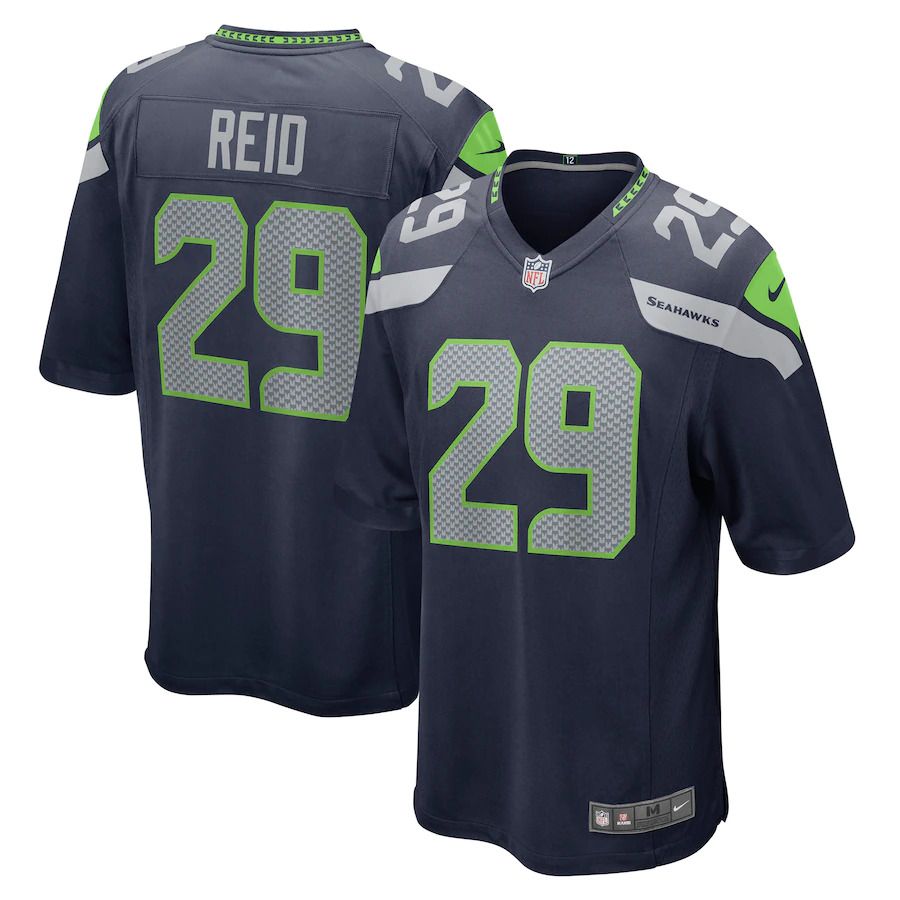 Men Seattle Seahawks 29 John Reid Nike College Navy Game NFL Jersey